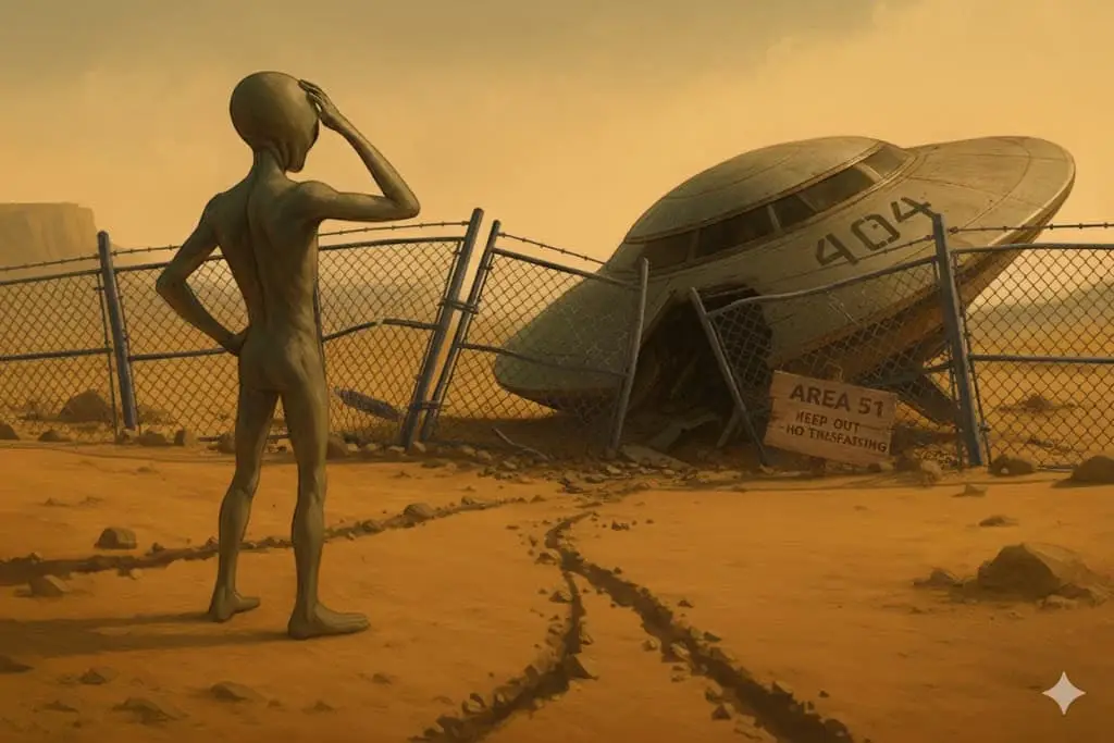 Crashed UFO and ET
